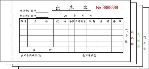 出库单